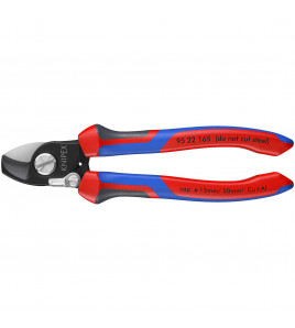 KNIPEX 95 22 165 Cable Shears with Opening Spring, 165mm