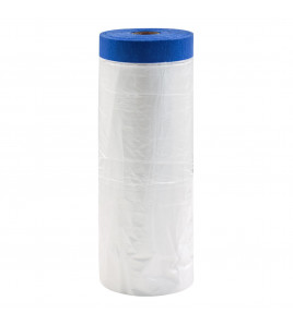 ROLLINGDOG PAINTERS-SHIELD™ Blue Pretaped Masking Film, 33m x 110cm