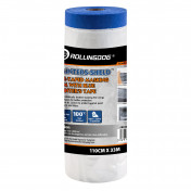 ROLLINGDOG PAINTERS-SHIELD™ Blue Pretaped Masking Film, 33m x 110cm