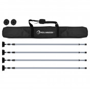 ROLLINGDOG Dust Barrier Poles, 1.4-3.3m (7 Piece)
