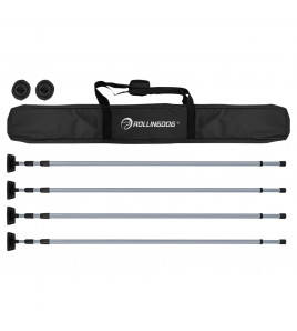 ROLLINGDOG Dust Barrier Poles, 1.4-3.3m (7 Piece)