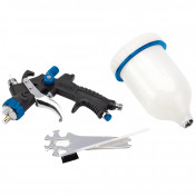 HVLP Air Spray Gun with Composite Body and Gravity Fed Hopper, 600ml