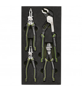 Draper Expert High Leverage Pliers Set with Water Pump Pliers in EVA Foam Tray (4 Piece)