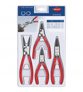 KNIPEX 00 20 03 V02 Set of Circlip Pliers, 4 parts