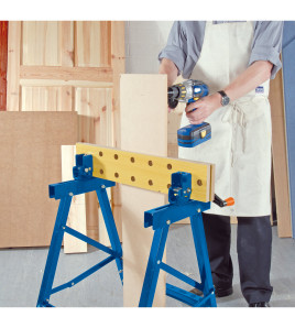 Tilt & Clamp Fold Down Workbench, 600 x 650 x 800mm