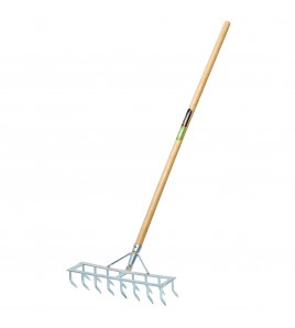 Long Handled Steel Harrow Rake and Scarifier