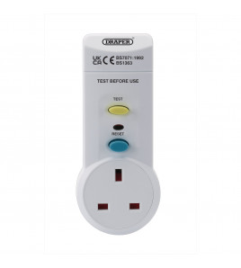 RCD Adaptor, 220-250v/50Hz, 13 AMP