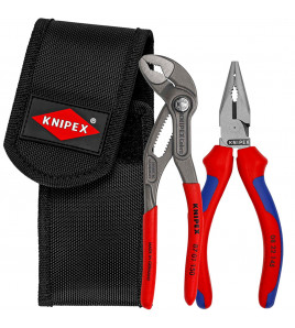 KNIPEX 00 20 72 V06 Mini Pliers Set in Belt Tool Pouch, 1 x 08 22 145, 1 x 87 01 150