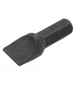 Plain Slot Impact Screwdriver Bit, 12mm