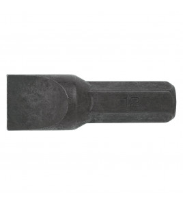 Plain Slot Impact Screwdriver Bit, 12mm