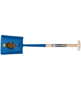 Draper Expert Contractors Square Mouth Shovel with Ash Shaft and T-Handle