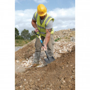 Carbon Steel Square Mouth Builders Shovel with Hardwood Shaft