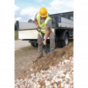 Carbon Steel Square Mouth Builders Shovel with Hardwood Shaft