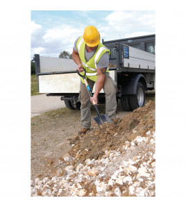 Carbon Steel Square Mouth Builders Shovel with Hardwood Shaft