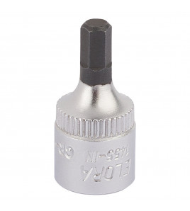 Elora Hexagon Screwdriver Socket, 1/4 Sq. Dr., 4mm