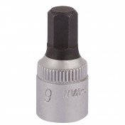 Elora Hexagon Screwdriver Socket, 1/4 Sq. Dr., 6mm