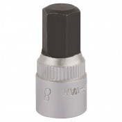 Elora Hexagon Screwdriver Socket, 1/4 Sq. Dr., 8mm