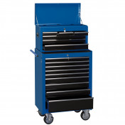 Combination Roller Cabinet and Tool Chest, 15 Drawer, 26, 680 x 458 x 1322mm