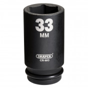 Draper Hi-TORQ® Deep Impact Socket, 3/4 Sq. Dr., 33mm