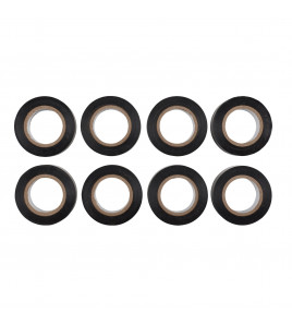 Draper Expert Insulation Tape, 10m x 19mm, Black (Pack of 8)