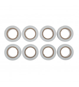 Draper Expert Insulation Tape to BSEN60454/Type2, 10m x 19mm, White (Pack of 8)