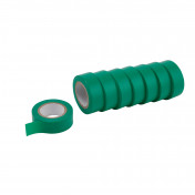 Insulation Tape to BSEN60454/Type2, 10m x 19mm, Green (Pack of 8)