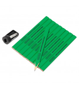 Carpenter's Pencils with Sharpener (Pack of 10)