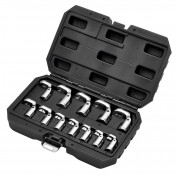 Flexible Crowfoot Socket Wrench Set, 3/8 Sq. Dr. (12 Piece)