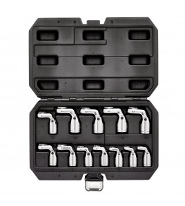 Flexible Crowfoot Socket Wrench Set, 3/8 Sq. Dr. (12 Piece)