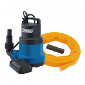 Submersible Clean Water Pump with Float Switch and Layflat Hose, 191L/min, 550W