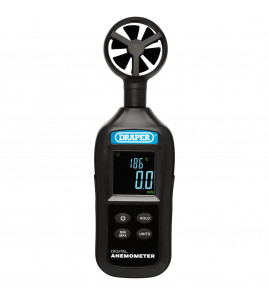 Handheld Digital Anemometer - Wind Speed and Temperature Meter, 0.4-30m/s and -20 to +70°C