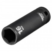 Draper HI-TORQ® Deep Impact Socket, 1/2 Sq. Dr., 16mm