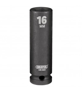 Draper HI-TORQ® Deep Impact Socket, 1/2 Sq. Dr., 16mm