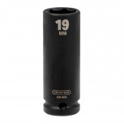 Draper HI-TORQ® Deep Impact Socket, 1/2 Sq. Dr., 19mm