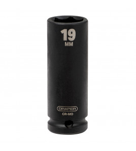 Draper HI-TORQ® Deep Impact Socket, 1/2 Sq. Dr., 19mm