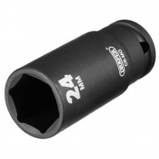 Draper HI-TORQ® Deep Impact Socket, 1/2 Sq. Dr., 24mm