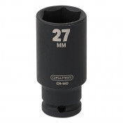 Draper HI-TORQ® Deep Impact Socket, 1/2 Sq. Dr., 27mm