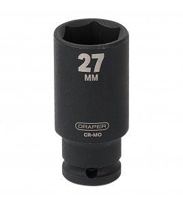 Draper HI-TORQ® Deep Impact Socket, 1/2 Sq. Dr., 27mm