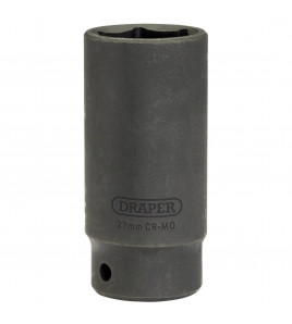 Draper HI-TORQ® Deep Impact Socket, 1/2 Sq. Dr., 27mm