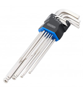 Metric Extra Long Arm Ball End Hex Key Set (9 Piece)