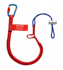 KNIPEX 00 50 12 T BK Lanyard with Fixated Carabiner, 900mm