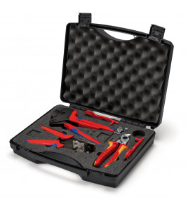 KNIPEX 97 91 04 V02 Tool Case for Solar Cable Connectors MC4, 10mm Capacity, 7 Parts