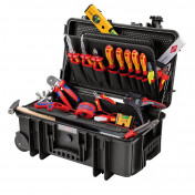 KNIPEX 00 21 33 E Tool Case Robust26 Electric, 22 Parts, 550mm