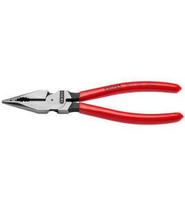 KNIPEX 08 21 185 SB Needle-Nose Combination Pliers plastic coated black atramentized, 185mm