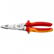 KNIPEX 13 76 200 ME VDE Wire Stripper with Multi-Component Grips, 200mm