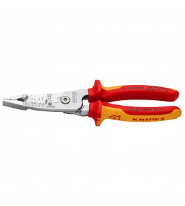 KNIPEX 13 76 200 ME VDE Wire Stripper with Multi-Component Grips, 200mm