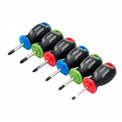 Stubby Soft Grip Screwdriver Set (6 Piece)