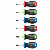 Stubby Soft Grip Screwdriver Set (6 Piece)