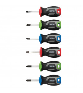 Stubby Soft Grip Screwdriver Set (6 Piece)
