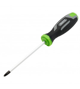 Pound Thru Pozi Soft Grip Screwdriver, PZ2 x 125mm